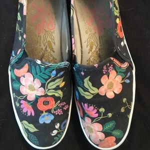 Rifle Paper x Keds Floral slip ons
